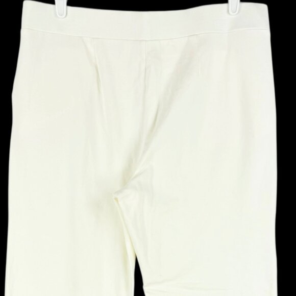 Croft & Barrow Women Straight Leg Pull-on Elastic/Drawstring Cream Pants Size L - Picture 4 of 11